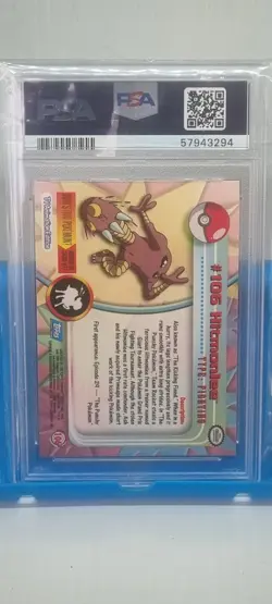PSA 9 Hitmonlee #106 Pokemon 2000 Topps TV Animation Series 2 Foil Mint Vintage - Image 5