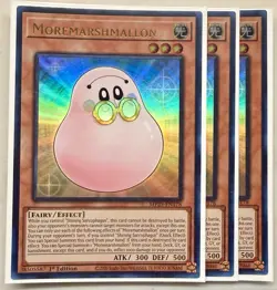 Yugioh! 3x Moremarshmallon MP25-EN178 Ultra Rare 1st Ed NM - Image 1