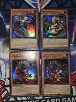 Yugioh Justice Hunters X4 Dracotail Ultra Rare Cards NM - Image 1