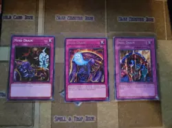 YUGIOH SKILL DRAIN DR1 LP RARE + MIND DRAIN NM COMMON + SOUL DRAIN REDU RARE NM - Image 1