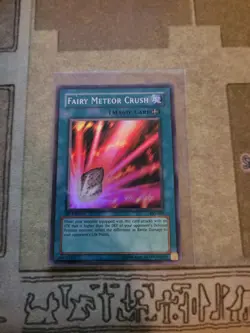 YUGIOH FAIRY METEOR CRUSH PSV-063 SUPER 1ST ED NM 1996 - Image 1