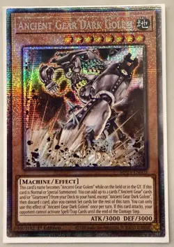 Yugioh! 1x Ancient Gear Dark Golem MP25-EN003 Starlight Rare 1st Ed NM - Image 1
