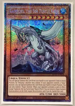 Yugioh! 1x Gameciel, the Sea Turtle Kaiju MP25-EN028 Starlight Rare 1st Ed NM - Image 1