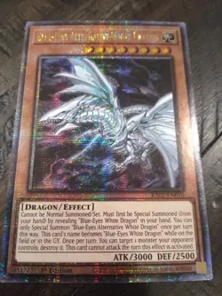 Yugioh Blue-Eyes Alternative White Dragon RA02-EN010 Quarter Century Rare 1st NM - Image 2