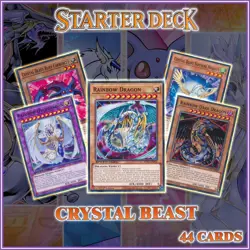 CRYSTAL BEAST STARTER DECK 44 | Jesse Rainbow Dragon Duelist Kingdom YuGiOh - Image 1