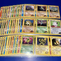 Pokemon Gym Heroes Set COMPLETE Non Holo 20-132 Binder Cards Lot NM MINT - Image 1