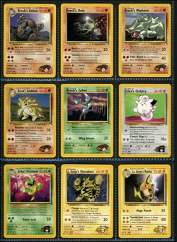 Pokemon Gym Heroes Set COMPLETE Non Holo 20-132 Binder Cards Lot NM MINT - Image 3