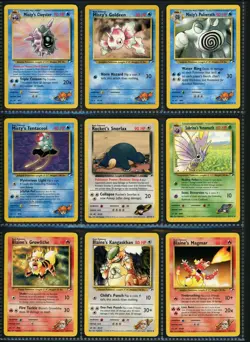 Pokemon Gym Heroes Set COMPLETE Non Holo 20-132 Binder Cards Lot NM MINT - Image 5
