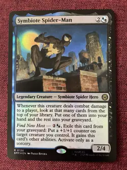 Symbiote Spider-Man FOIL NM/M MTG Spiderman Magic Card - Image 1