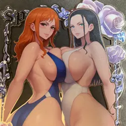 Goddess Story Gold METAL Card - Serial Number #137/200! - Anime Bikini Nami BOA - Image 2