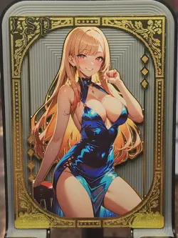 Marin Kitagawa Numbered 013/200 Goddess Story Metal Card LSP Anime Waifu - Image 1