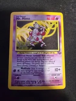 Mr. Mime Jungle Base Set Holo Pokemon Card | 6/64 - LP - Image 1