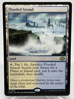 MTG Flooded Strand Modern Horizons 3 0220 Rare NM Unplayed Magic The Gathering - Image 1