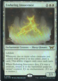 MTG: Duskmourn: House of Horror: Prerelease Foil Enduring Innocence: LP Con - Image 1
