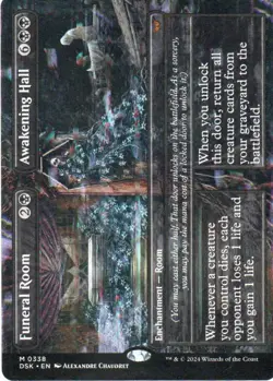 MTG: Duskmourn: Borderless Funeral Room // Awakening Hall: LP Condition - Image 1