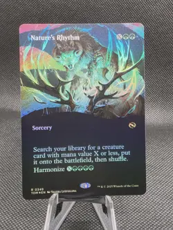 MTG - [FOIL] Nature's Rhythm (Borderless) - Tarkir: Dragonstorm - Image 1