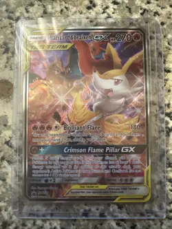 Charizard & Braixen GX Tag Team Sun & Moon Pokemon Promo Card SM230. NM-M - Image 1