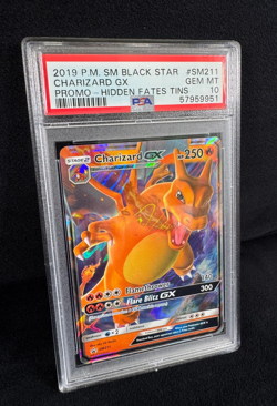Pokemon Charizard GX Full Art HOLO Black Star Promo Hidden Fates #SM211 PSA 10 - Image 2