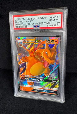 Pokemon Charizard GX Full Art HOLO Black Star Promo Hidden Fates #SM211 PSA 10 - Image 3