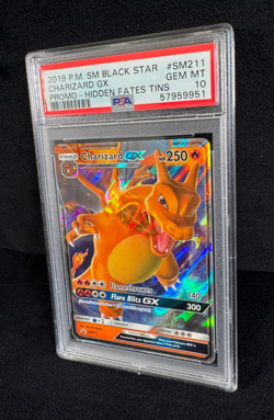 Pokemon Charizard GX Full Art HOLO Black Star Promo Hidden Fates #SM211 PSA 10 - Image 4