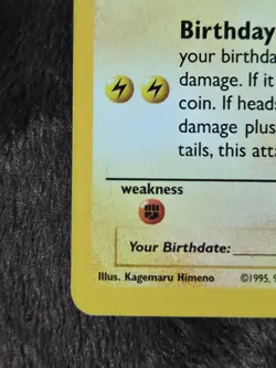 NM Condition 2021 Pokemon Celebrations Birthday Pikachu Holo Black Star #24 - Image 2