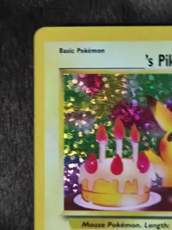NM Condition 2021 Pokemon Celebrations Birthday Pikachu Holo Black Star #24 - Image 5