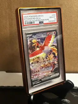 PSA 10 GEM MINT 💎 ETHAN'S HO-OH EX POKEMON 2025 DESTINED RIVALS #230 - Image 5