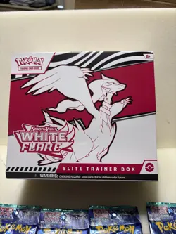 Pokemon White Flare ETB Elite Trainer Box Factory Sealed + 4 Bonus Japanese Pack - Image 2