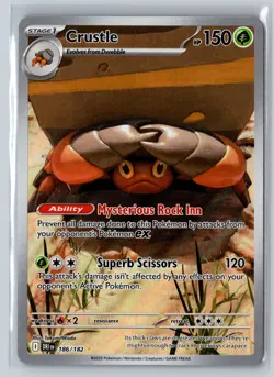 Pokemon SV10: Destined Rivals #186/182 Crustle - Image 1