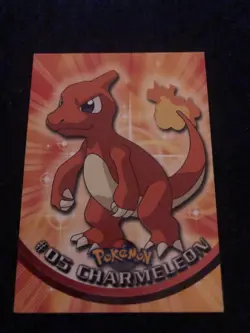 Pokemon Charmeleon #05 Topps Series 1 TV Animation Edition Black Label - EX - Image 1