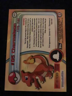 Pokemon Charmeleon #05 Topps Series 1 TV Animation Edition Black Label - EX - Image 3