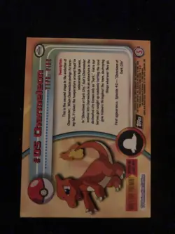 Pokemon Charmeleon #05 Topps Series 1 TV Animation Edition Black Label - EX - Image 4