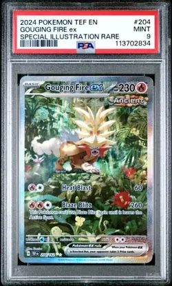 Gouging Fire ex #204 - Pokemon Temporal Forces Special Illustration - PSA 9 - Image 1