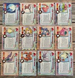 Pokemon Topps Lot x12 *MP* Blue Back Venusaur Cubone Raichu Meowth Butterfree - Image 2