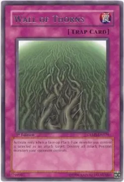 Yugioh! MP Wall of Thorns - CRMS-EN079 - Rare - 1st Edition Moderately Played, E - Image 1