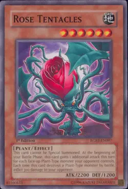 Yugioh Rose Tentacles #RGBT-EN007 Raging Battle 1st Edition - Image 1
