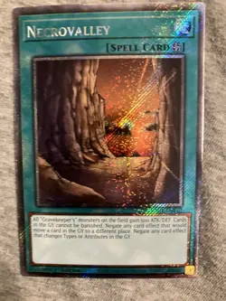 Yugioh! RA04-EN122 NECROVALLEY - PLATINUM SECRET RARE 1st EDITION NM SHIPS ASAP! - Image 1
