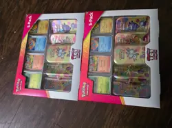 pokemon scarlet & violet 5 pack trading card game brand new in box - Image 1