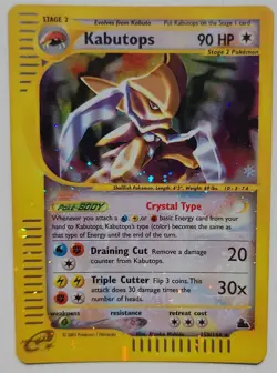 2003 Pack Fresh 💎 Crystal Kabutops Pokemon Skyridge Holo #150 Mint Rare Card - Image 1