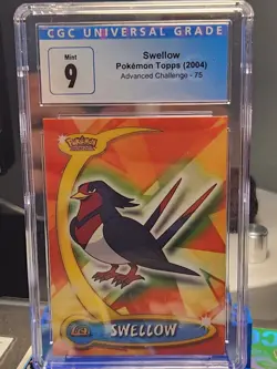 SWELLOW #75 - 2004 Topps Advanced Challenge - Blue Logo - POKEMON CARD - CGC 9 - Image 1