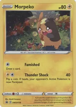 Pokemon Card Promo #SWSH116 - MORPEKO (holo-foil) - NM/Mint - Image 1