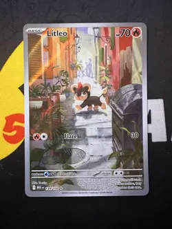 Litleo 139/132 Illustration Rare Pokemon Card Mega Evolutions - English TCG - Image 1