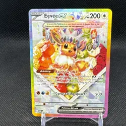 Pokemon TCG Eevee EX 174 Prismatic Evolutions SPC Promo Card (NM Condition) - Image 1