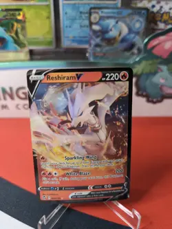 Reshiram V - 024/195 - Pokemon Silver Tempest Sword & Shield Ultra Rare Card NM - Image 1