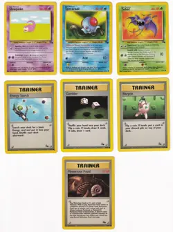 Pokemon Fossil COMPLETE SET Common Vintage WOTC 16 Card Lot MP-NM - Image 3