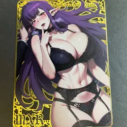 Goddess Story Gold METAL Card - Serial Number #/100! Anime Girl Elf Bikini - Image 1
