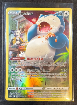 Snorlax TG10/TG30 Swsh11: Lost Origin Trainer Gallery Holo Pokemon Card - Image 1