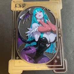 Goddess Story Gold METAL Card - Serial Number #053/100! - Anime Bikini Morrigan - Image 1