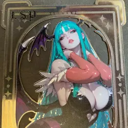 Goddess Story Gold METAL Card - Serial Number #053/100! - Anime Bikini Morrigan - Image 2
