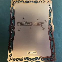 Goddess Story Gold METAL Card - Serial Number #057/200! - Anime Bikini Albedo - Image 5